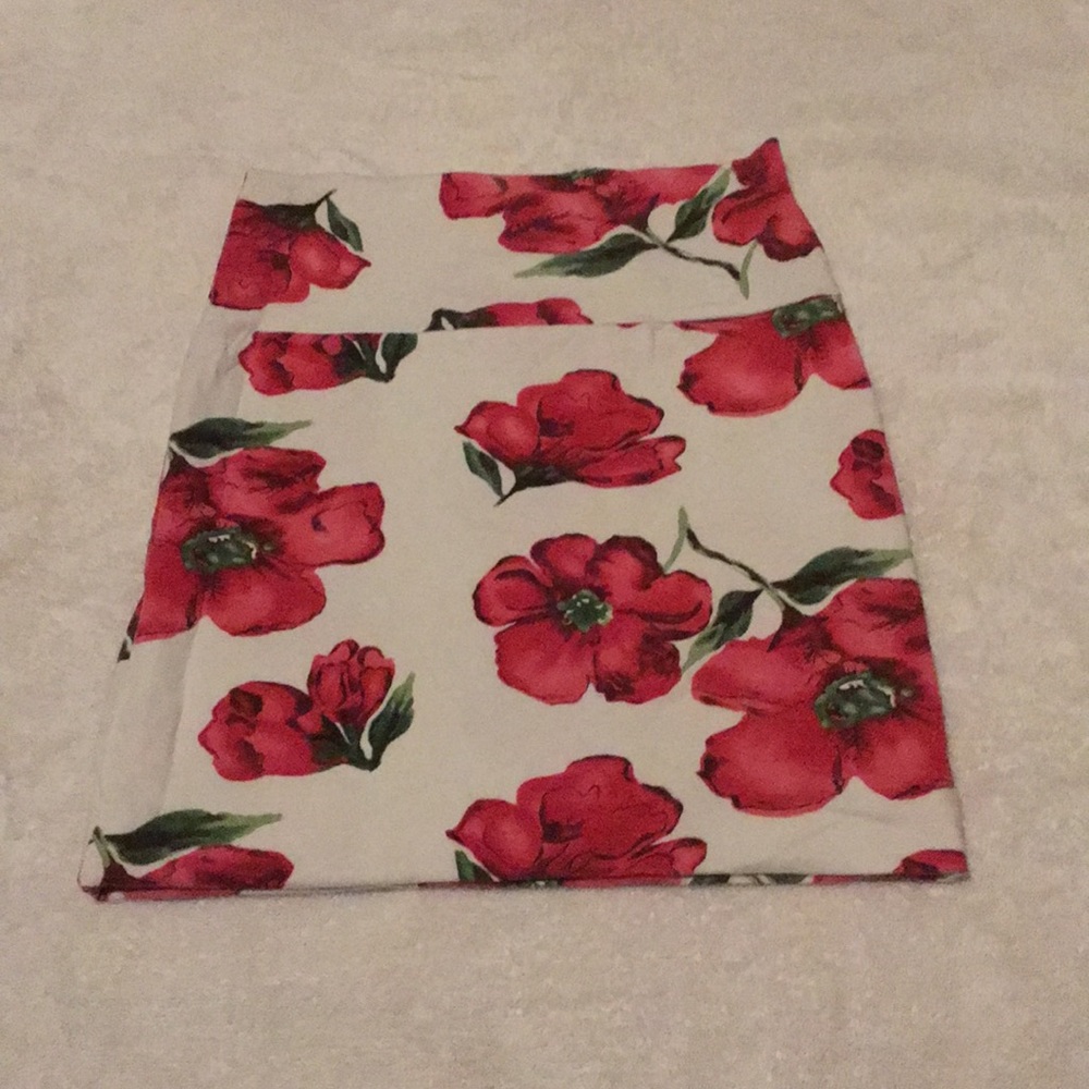 Floral Wet Seal Miniskirt